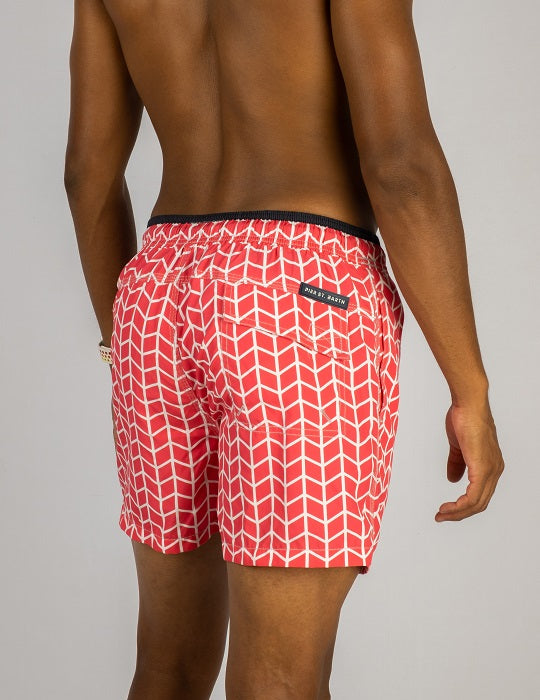 Men's South Beach Sports Swim Shorts - Squiggle