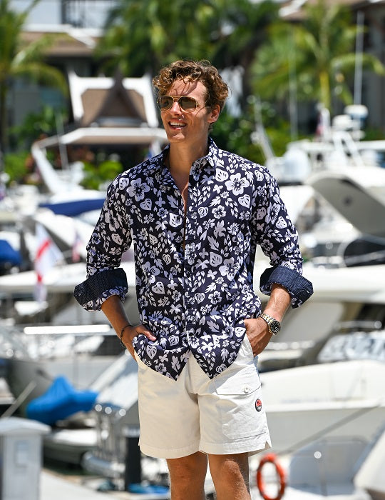 Men's St-Jean Lightweight Cotton Voile Shirt – Bold Tropical