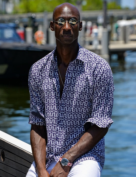 Men's St-Jean Lightweight Cotton Voile Shirt – Checkmate
