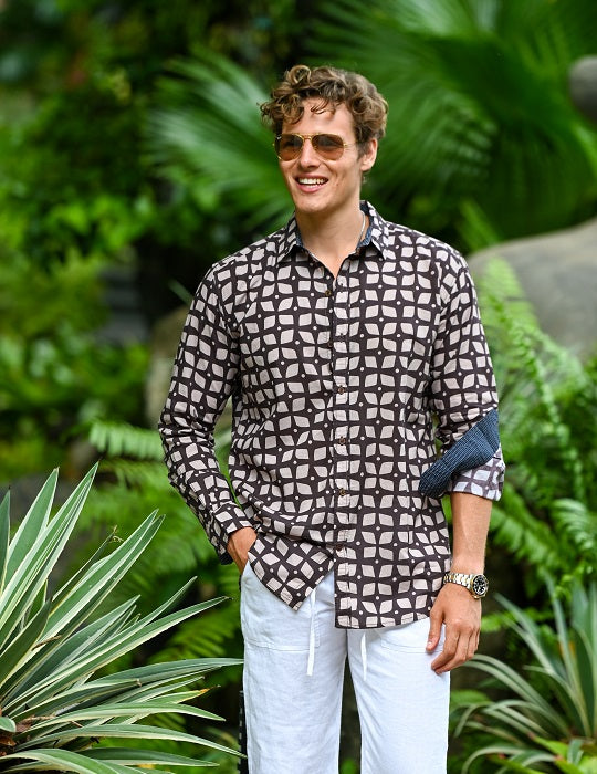 Men's St-Jean Lightweight Cotton Voile Shirt – Clover Big
