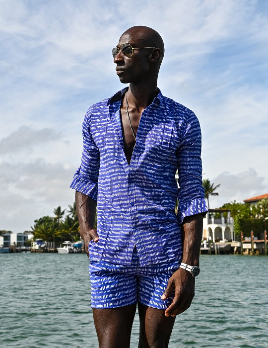Men's St-Jean Lightweight Cotton Voile Shirt – Dash Dots