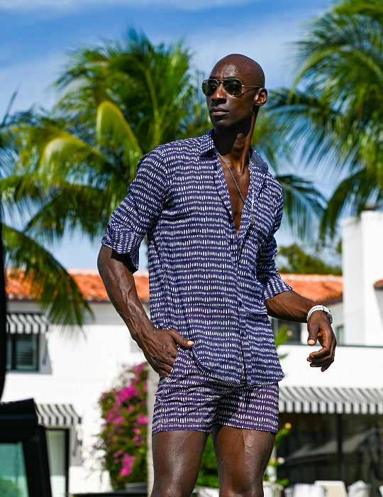 Men's St-Jean Lightweight Cotton Voile Shirt – Dash Dots