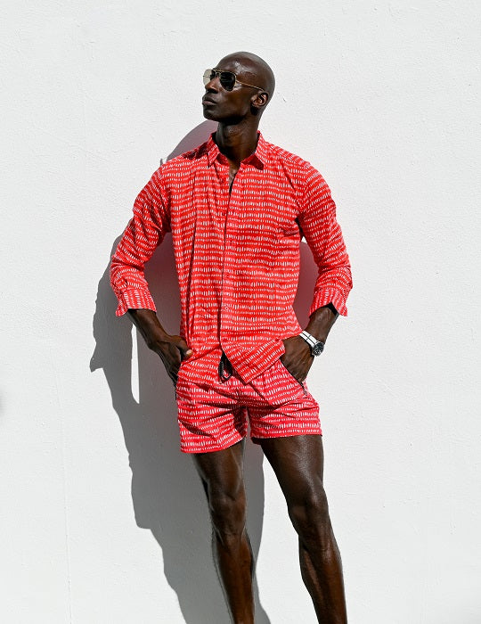 Men's St-Jean Lightweight Cotton Voile Shirt – Dash Dots
