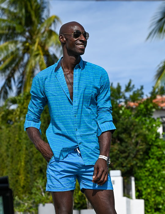 Men's St-Jean Lightweight Cotton Voile Shirt – Dash Dots