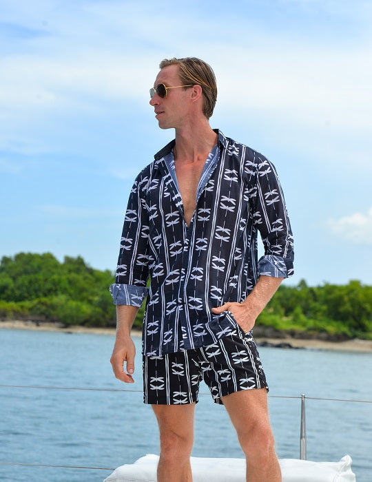 Men's St-Jean Lightweight Cotton Voile Shirt – Dragonfly