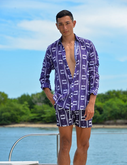 Men's St-Jean Lightweight Cotton Voile Shirt – Dragonfly