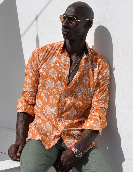 Men's St-Jean Lightweight Cotton Voile Shirt – Forest