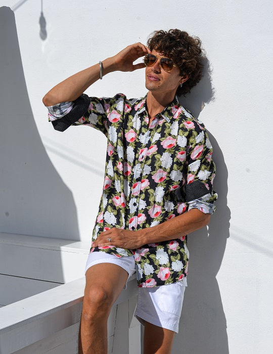 Men's St-Jean Lightweight Cotton Voile Shirt – Peony