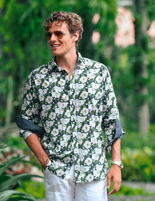 Men's St-Jean Lightweight Cotton Voile Shirt – Rose