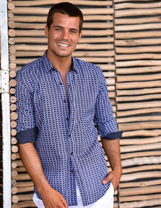 Men's St-Jean Lightweight Cotton Voile Shirt – Shibori