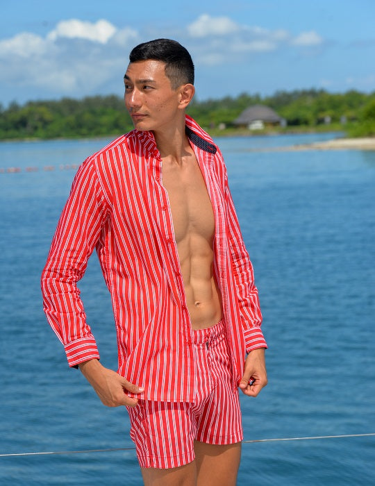 Men's St-Jean Lightweight Cotton Voile Shirt – Stripes
