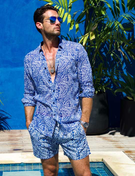 Men's St-Jean Lightweight Cotton Voile Shirt – Tribal