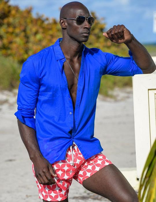 Men's St-Jean Lightweight Cotton Voile Shirt – Royal Blue