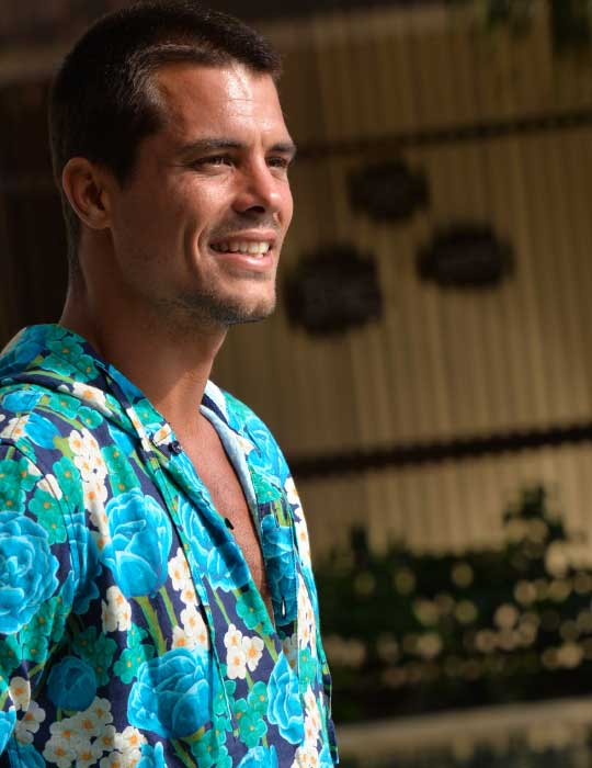 Men's Venice Beach Patterned Linen Hoodies