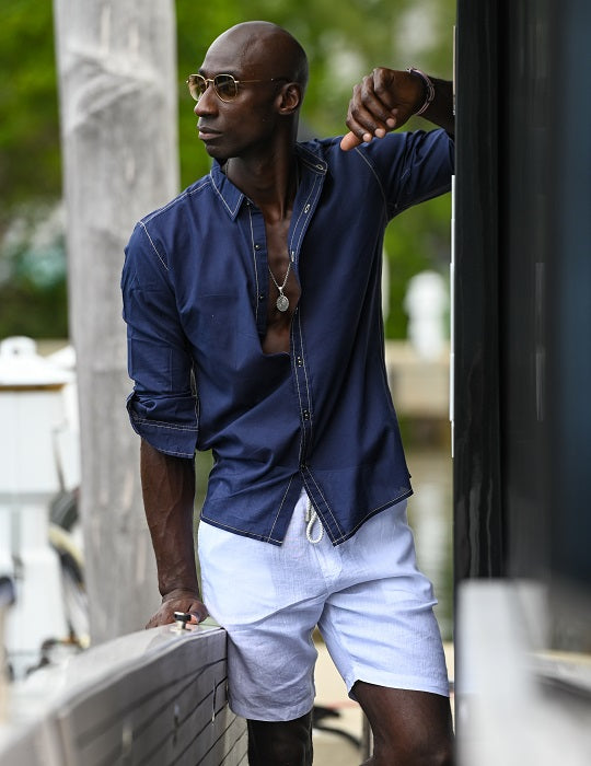 Men's Bali Cotton Shirts - Muslin