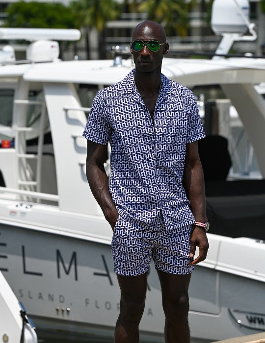 Bora Bora Tailored Swim Shorts - Checkmate