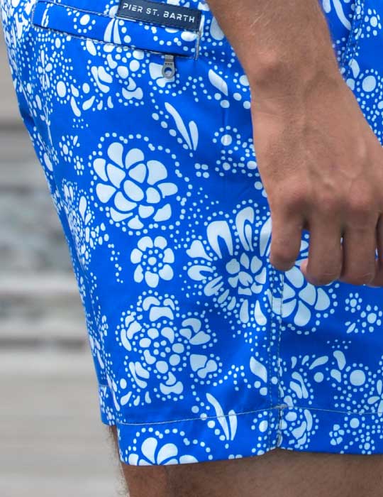 Men's Bora Bora Tailored Swim Shorts - Floral