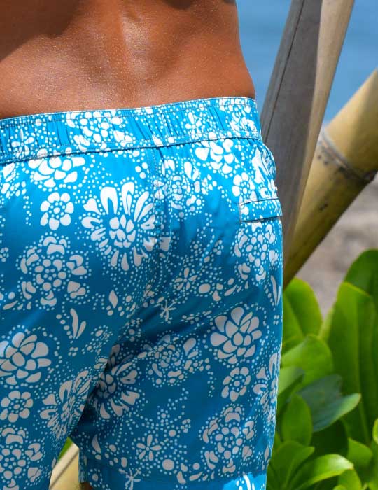 Men's Bora Bora Tailored Swim Shorts - Floral