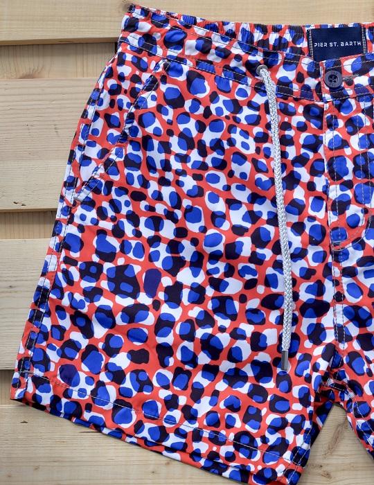 Men's Bora Bora Tailored Swim Shorts - Leopard