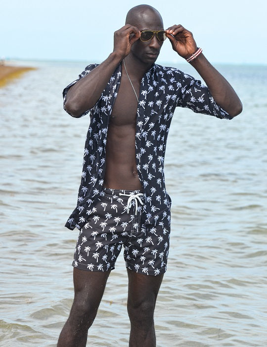 Men's Bora Bora Tailored Swim Shorts - Palm