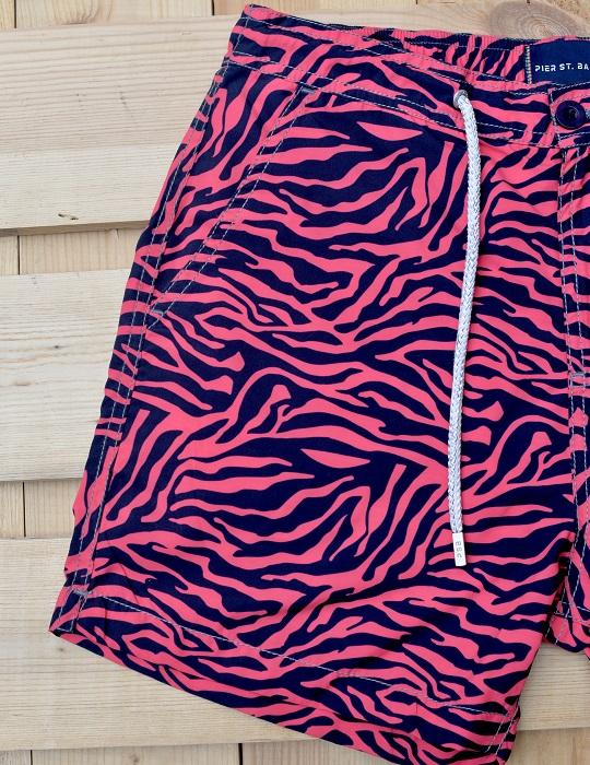 Men's Bora Bora Tailored Swim Shorts - Zebra