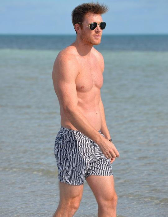 Men's Bora Bora Tailored Swim Shorts - Zig Zag Maze