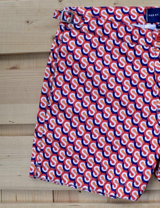 Men's Hamptons Tailored Swim Shorts - S Print Small