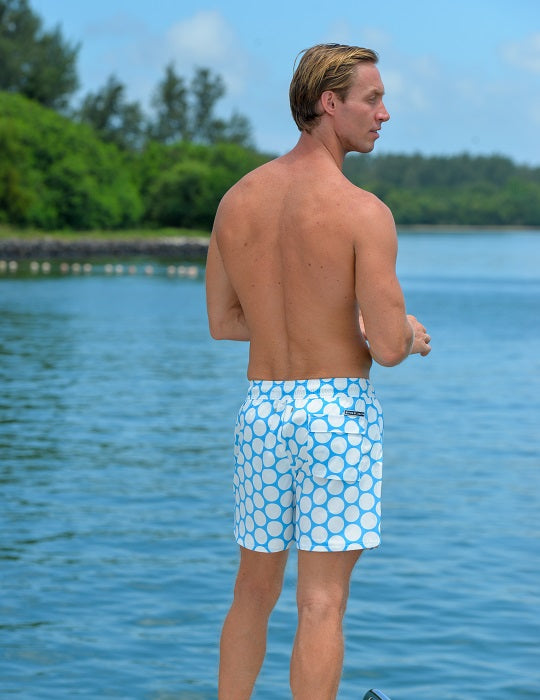 Men's Lebron Sports Swim Shorts - Polka Dots
