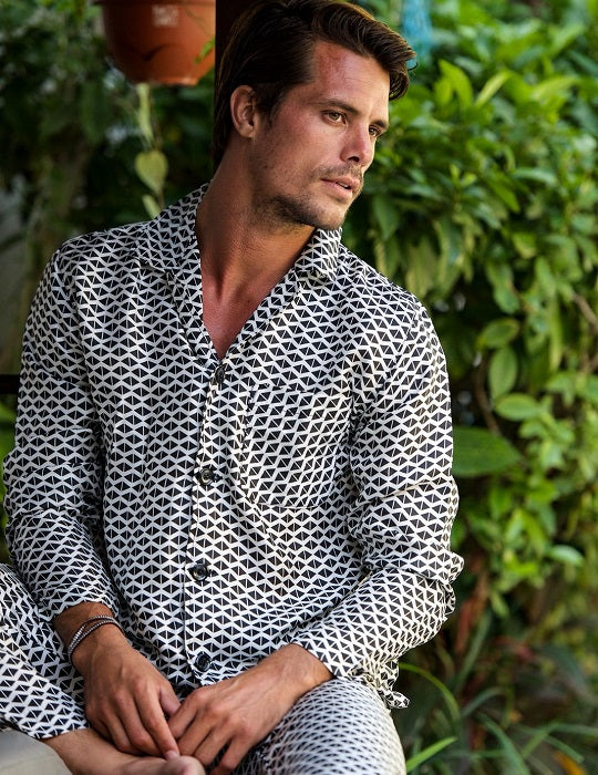 Men's London Pyjamas Set - Mini Diamond