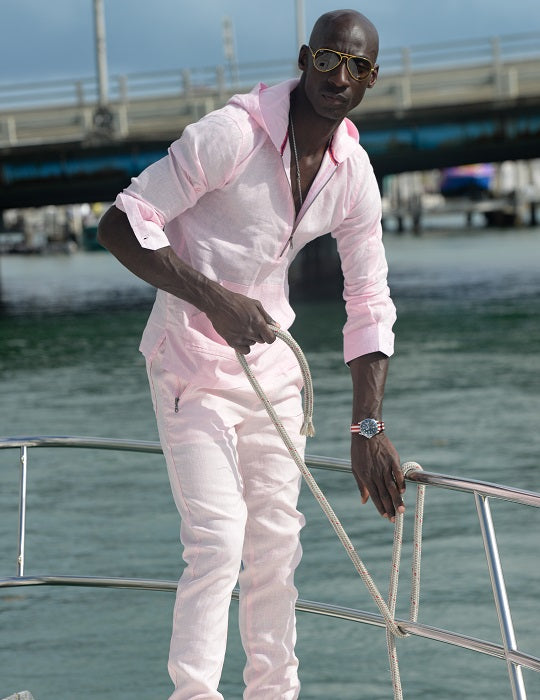 Long Beach Solid Linen Hoodies