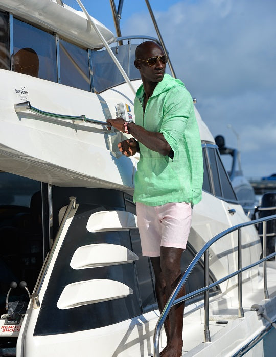 Long Beach Solid Linen Hoodies