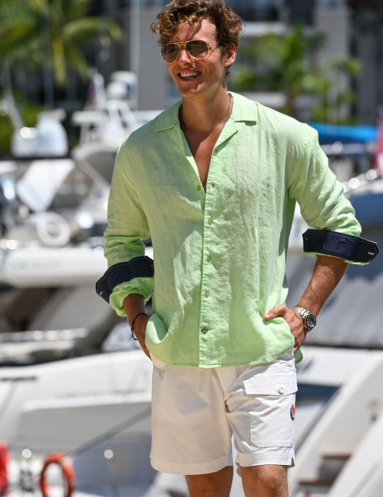 Men's Madrid Long Sleeve Camp Collar Shirts