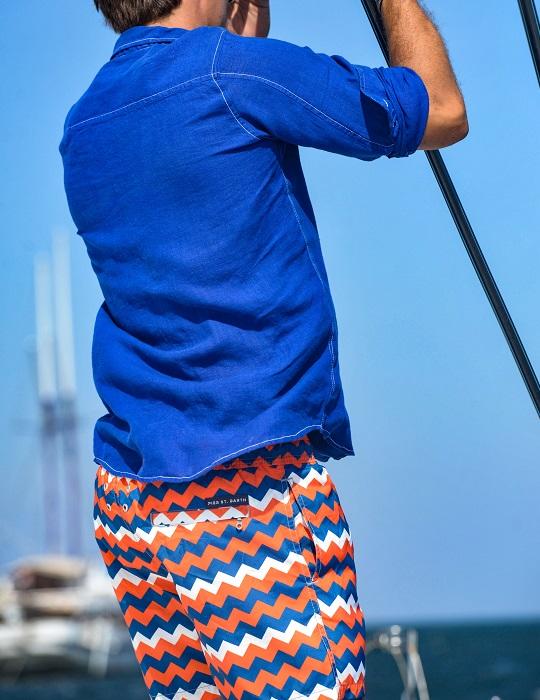 Men's Pier Sports Swim Shorts - Chevron