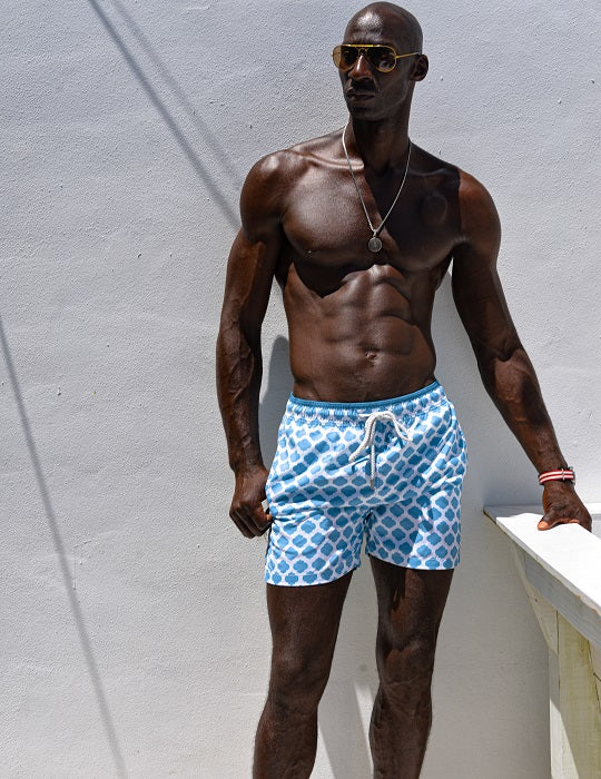 Men's Pier Sports Swim Shorts - Moroccan