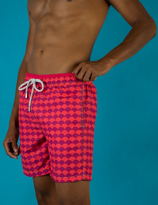 Men's Pier Sports Swim Shorts - Scales
