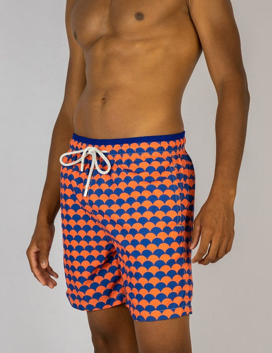 Men's Pier Sports Swim Shorts - Scales