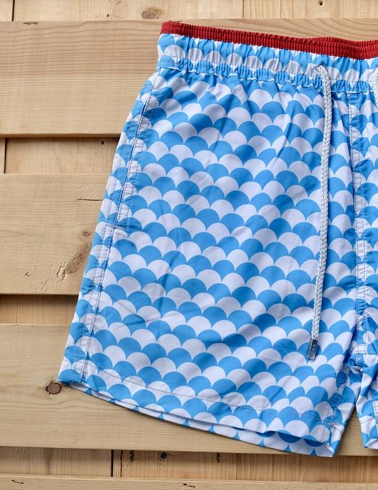 Men's Pier Sports Swim Shorts - Scales