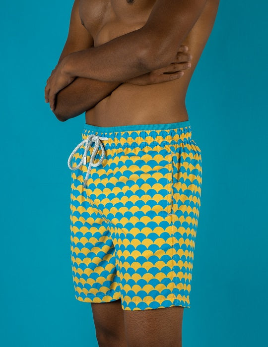 Men's Pier Sports Swim Shorts - Scales