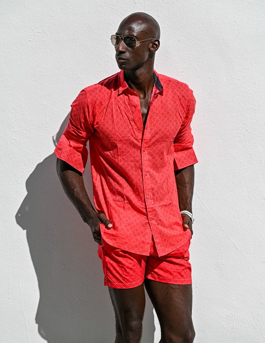 Men's Pier Sports Swim Shorts Spool Checks