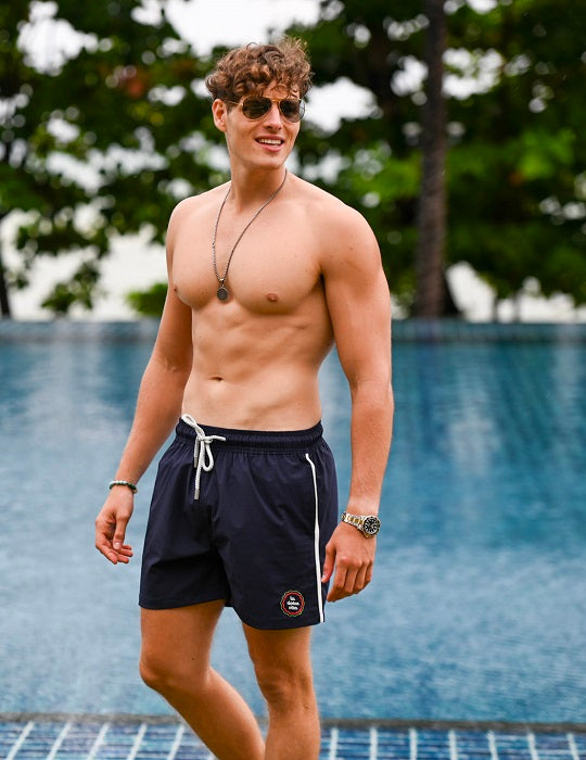 Men's Pier Sports Swim Shorts - Solid - La Dolce Vita Embroidery
