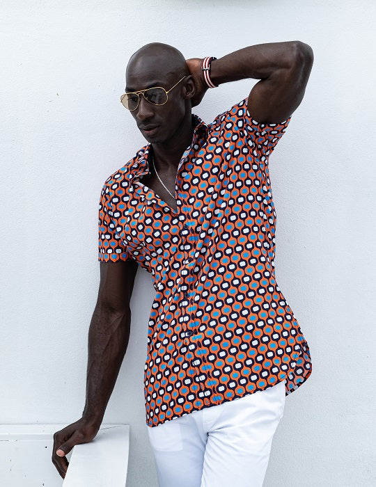 Men's Positano Poplin Short Sleeve Shirt - Ipanema