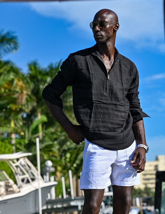 Men's Sorrento Solid Linen Shirts