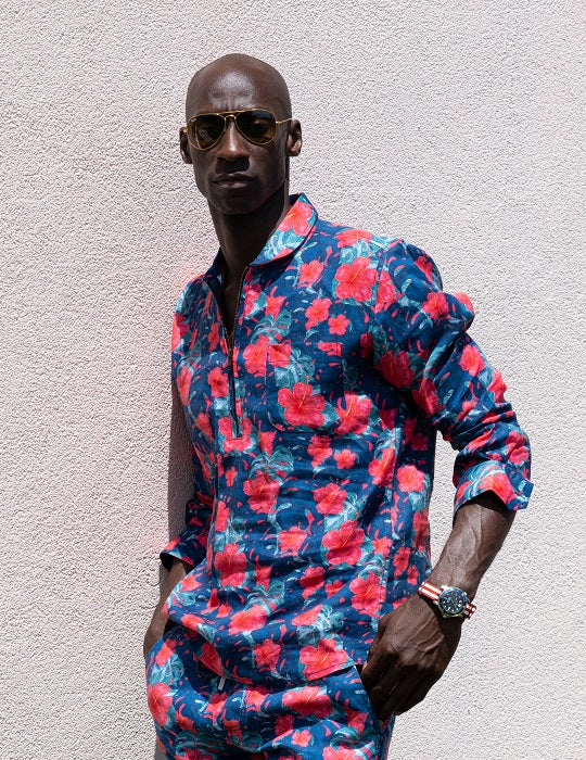 Men's Sorrento Patterned Linen Shirts