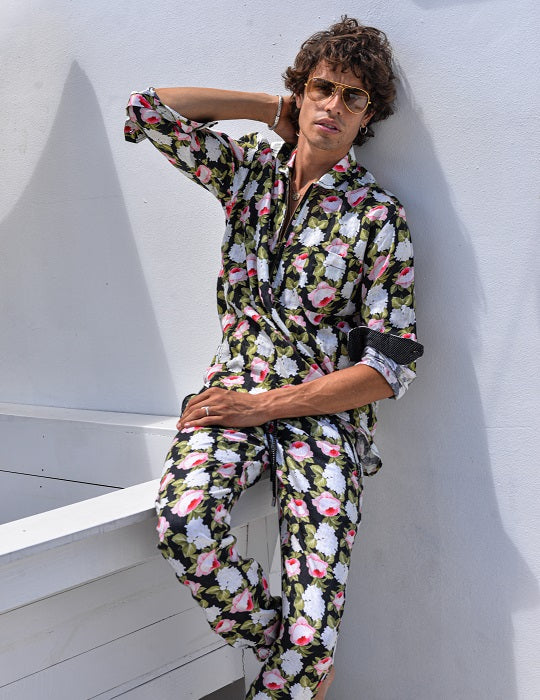 Men's Sorrento Patterned Linen Shirts