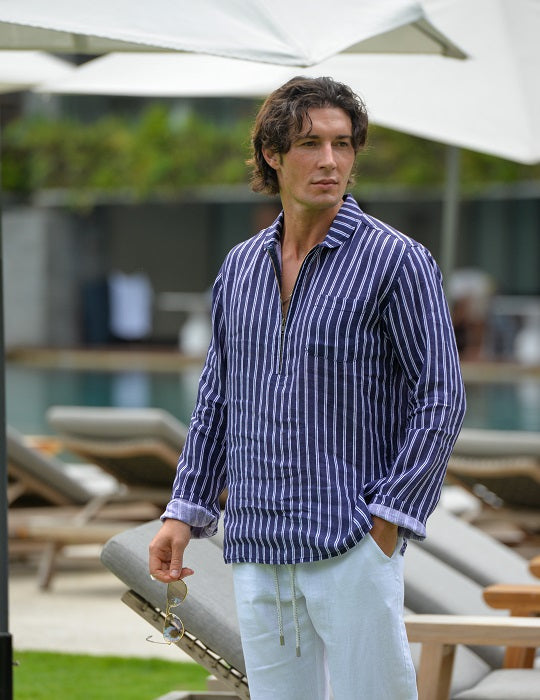 Men's Sorrento Patterned Linen Shirts