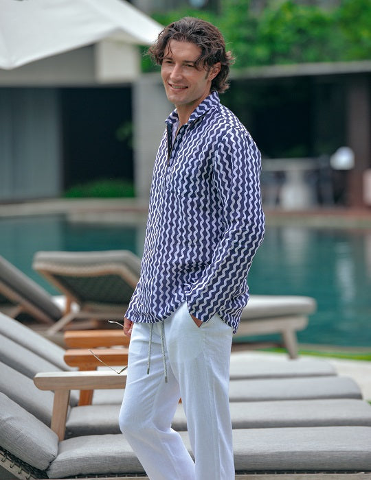 Sorrento Patterned Linen Shirts