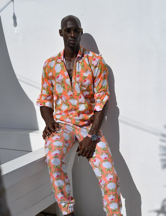 Men's Sorrento Patterned Linen Shirts