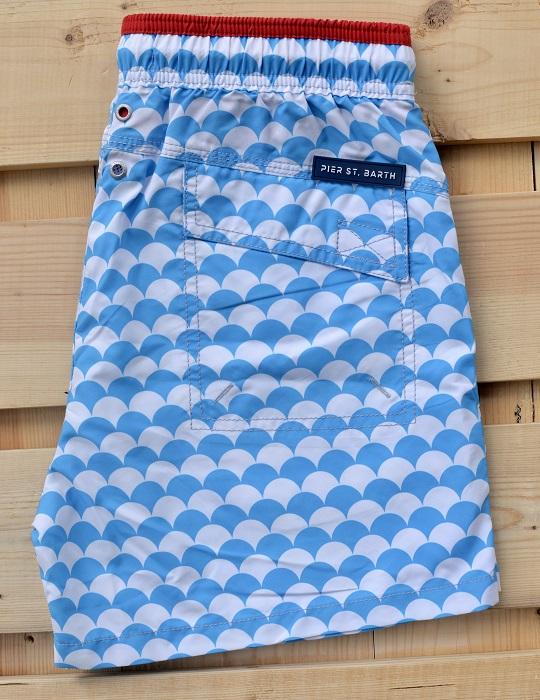 Men's South Beach Sports Swim Shorts - Scales