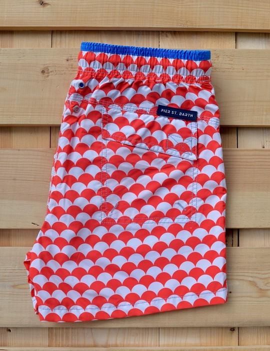 Men's South Beach Sports Swim Shorts - Scales