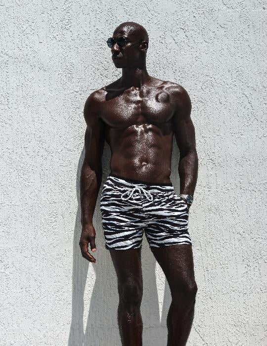 Men's South Beach Sports Swim Shorts - Tiger